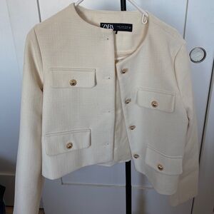 Zara Cream Women's Blazer
